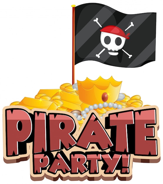 Download Free Font Design For Word Pirate Party With Flag And Gold Free Vector Use our free logo maker to create a logo and build your brand. Put your logo on business cards, promotional products, or your website for brand visibility.