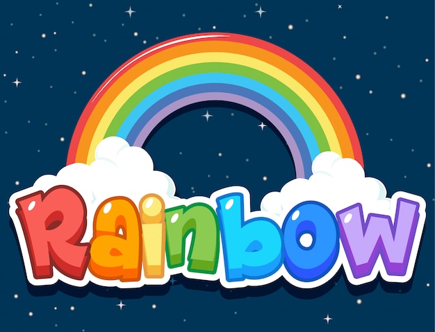 microsoft rainbow word art generator