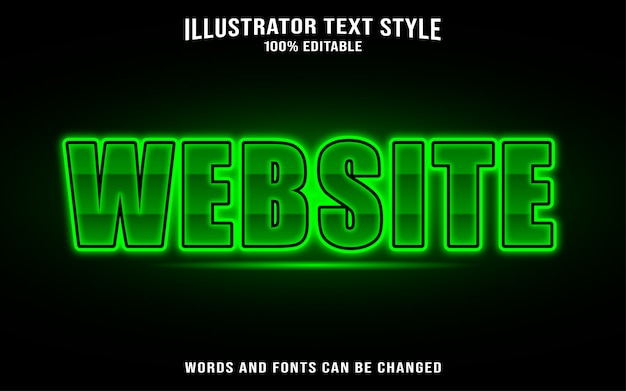text style website