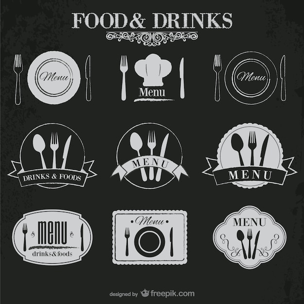 Food and drinks stickers