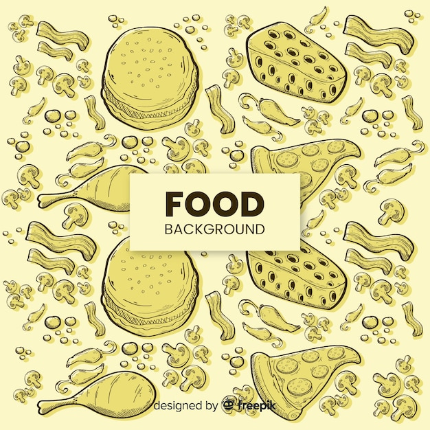 Free Vector Food background Free Vector Food background