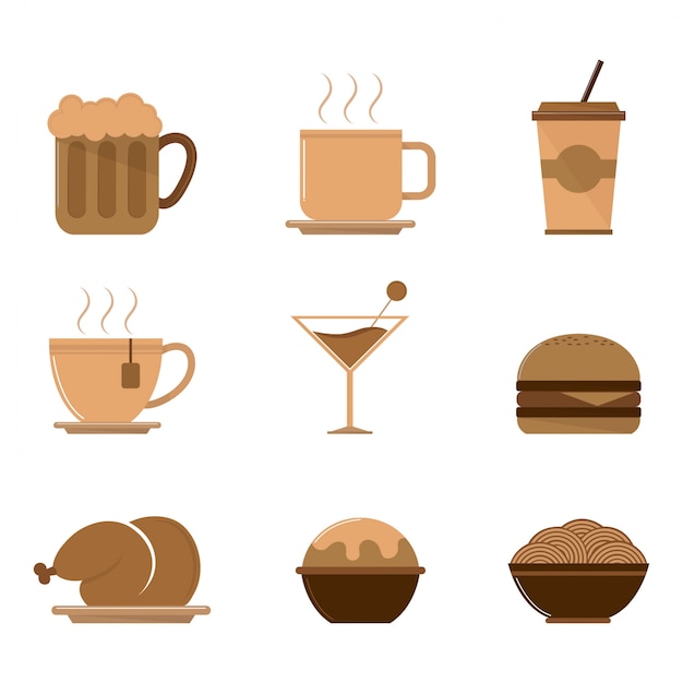 Premium Vector | Food And Beverage Icon