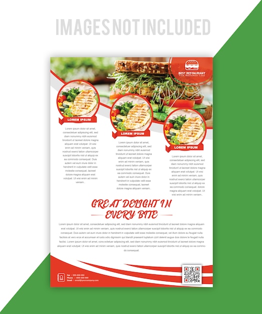 Premium Vector Food Brochure