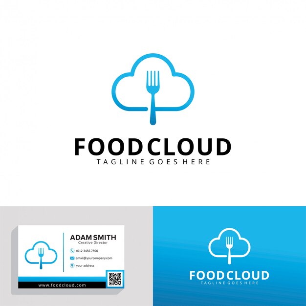 Download Free Food Cloud Logo Template Premium Vector Use our free logo maker to create a logo and build your brand. Put your logo on business cards, promotional products, or your website for brand visibility.