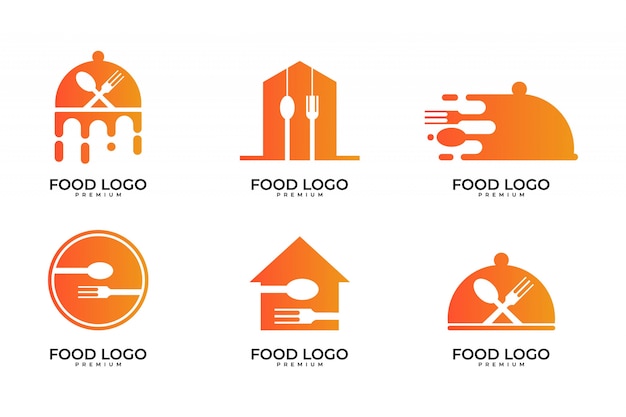 Download Free Food Cook Restaurant Logo Design Set Premium Vector Use our free logo maker to create a logo and build your brand. Put your logo on business cards, promotional products, or your website for brand visibility.
