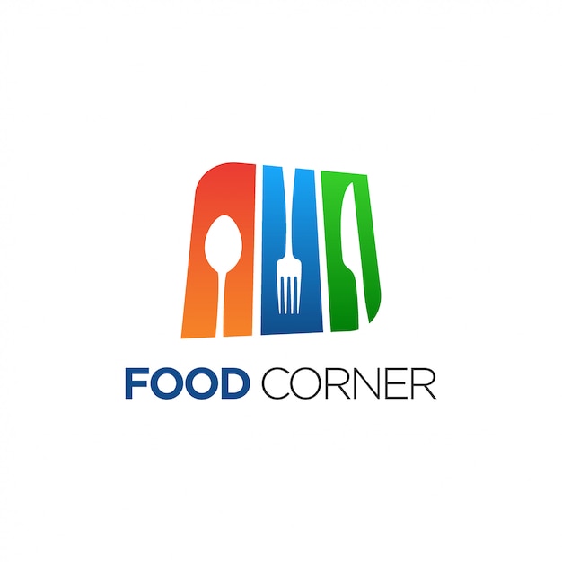 Download Free Food Corner Logo Design Premium Vector Use our free logo maker to create a logo and build your brand. Put your logo on business cards, promotional products, or your website for brand visibility.