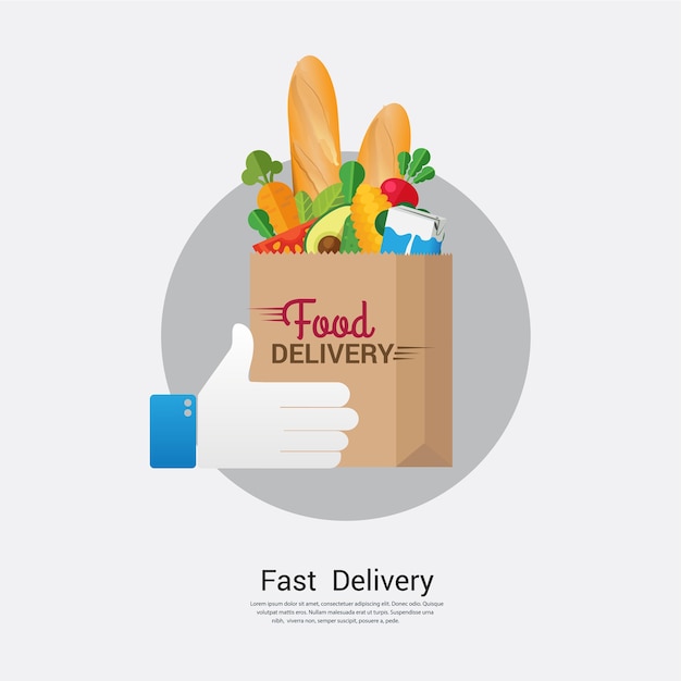 Download Free Food Delivery Business Concept Design Premium Vector Use our free logo maker to create a logo and build your brand. Put your logo on business cards, promotional products, or your website for brand visibility.