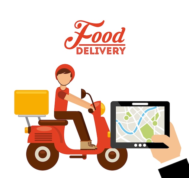 Premium Vector | Food delivery design, vector illustration eps10 graphic