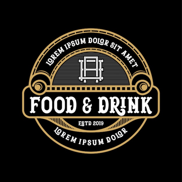 Download Free Food And Drink Logo Design For Product And Restaurant Premium Vector Use our free logo maker to create a logo and build your brand. Put your logo on business cards, promotional products, or your website for brand visibility.