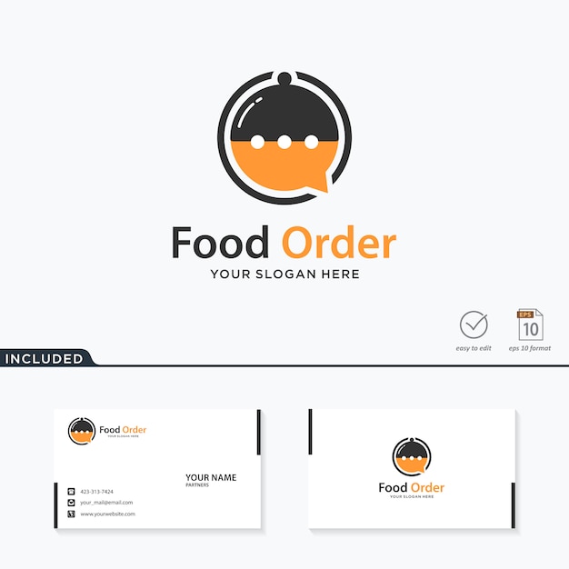 Download Free Food Order Logo Design Premium Vector Use our free logo maker to create a logo and build your brand. Put your logo on business cards, promotional products, or your website for brand visibility.