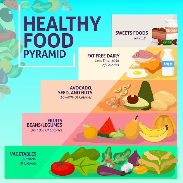 Free Vector | Food pyramid template