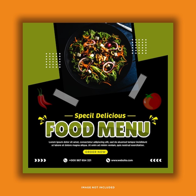 Premium Vector | Food and restaurant social media post template premium ...