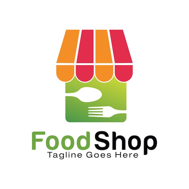 Premium Vector Food Shop Logo Design Template