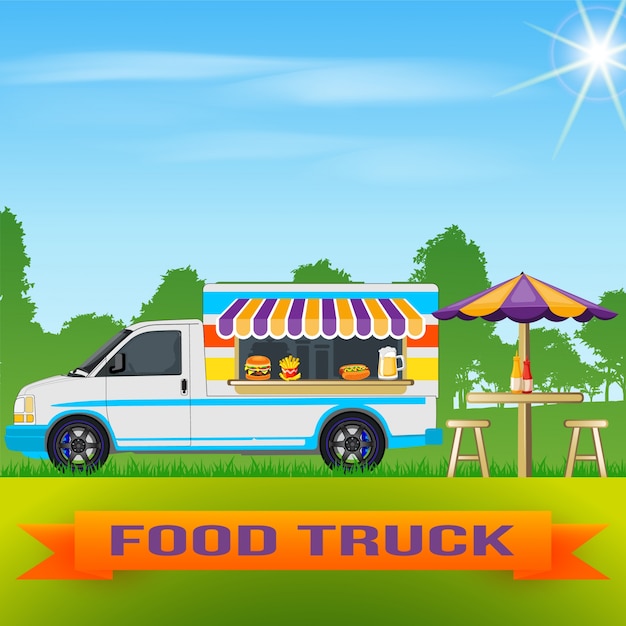 Food truck background