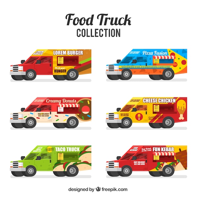Food truck collection with modern style