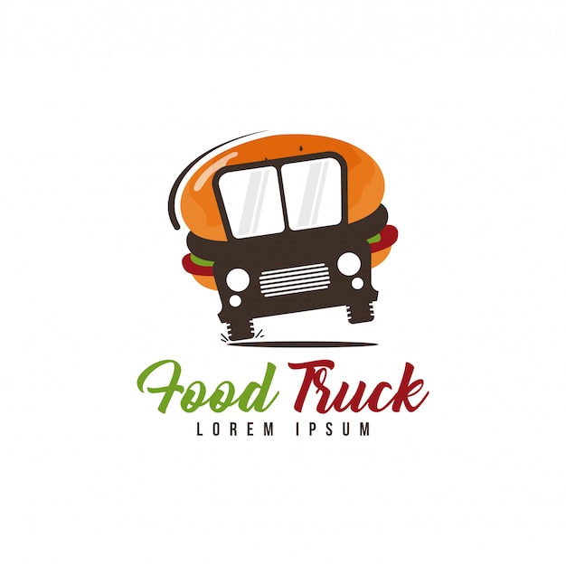 Premium Vector Food Truck Logo