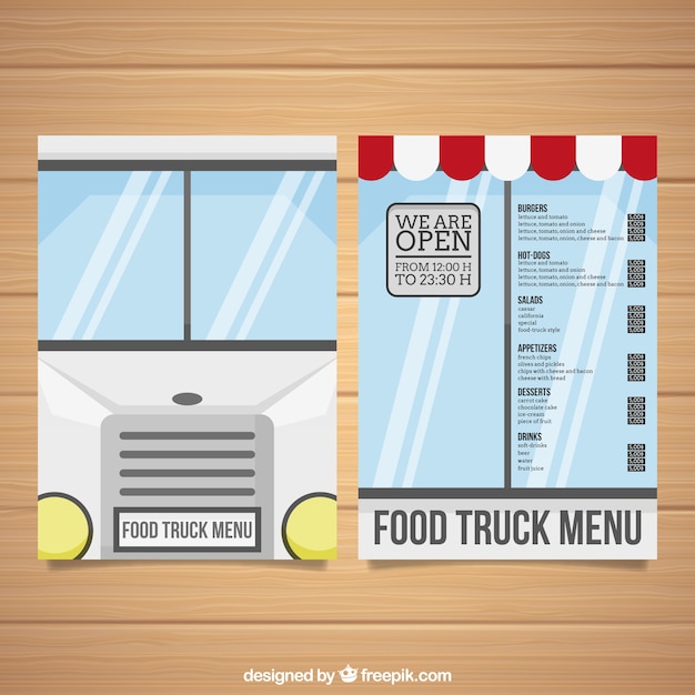 Food Truck Menu Template