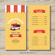 Food Truck Menu Template Free