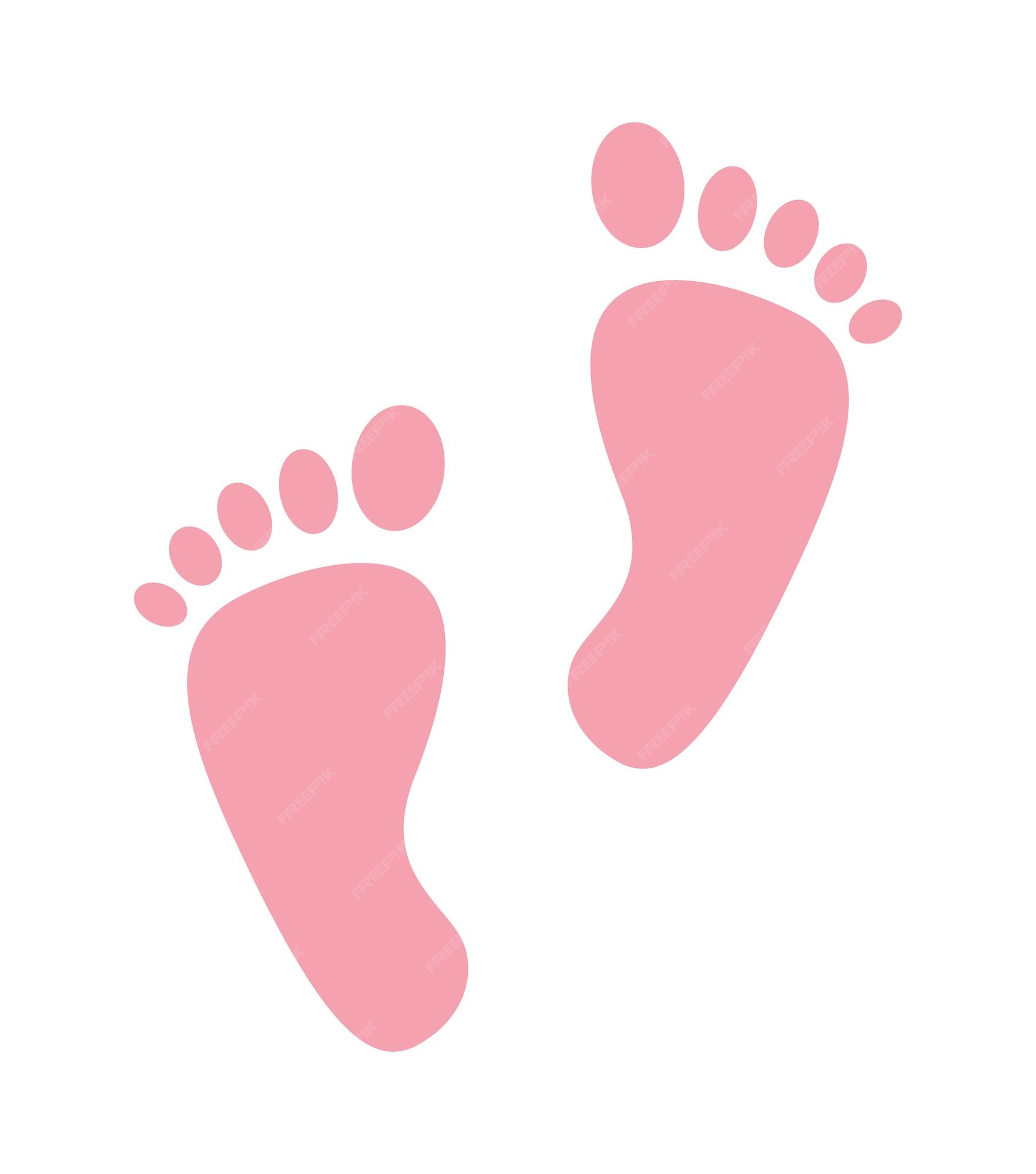 Premium Vector | Foot print icon two women bare feet human footprints ...