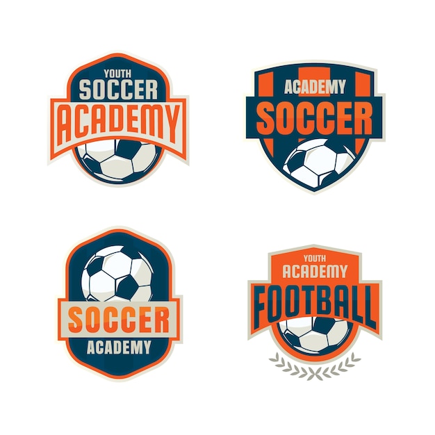 Download Free Football Badge Logo Template Collection Design Premium Vector Use our free logo maker to create a logo and build your brand. Put your logo on business cards, promotional products, or your website for brand visibility.