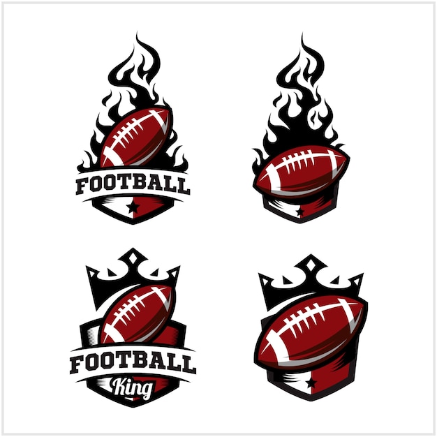 Download Free Football Ball Fire And King Badge Logo Premium Vector Use our free logo maker to create a logo and build your brand. Put your logo on business cards, promotional products, or your website for brand visibility.