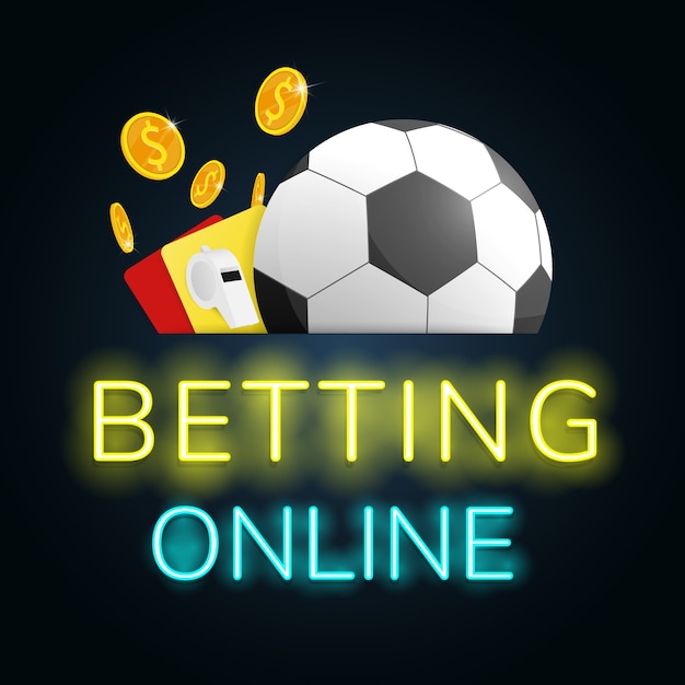 サッカー賭博オンライン プレミアムベクター