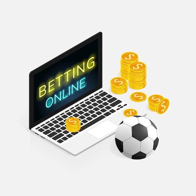 Football betting online - Premium Vector