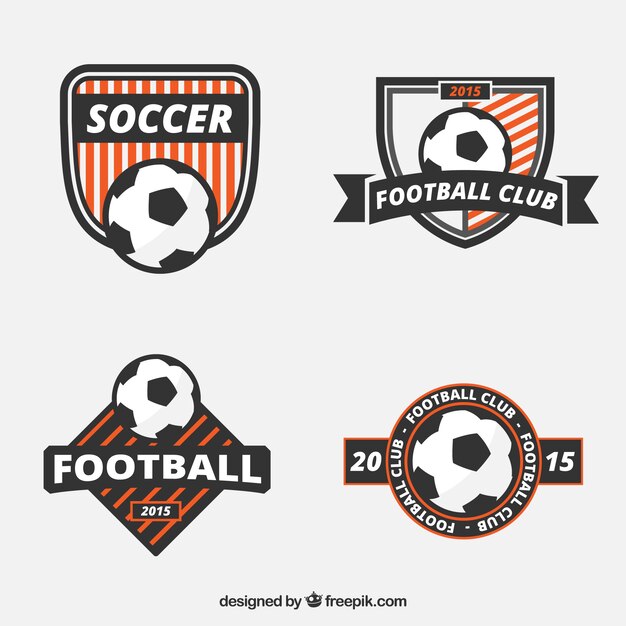 Premium Vector | Football club badges