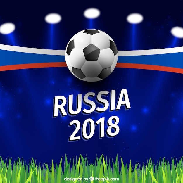Football cup background in realistic
style