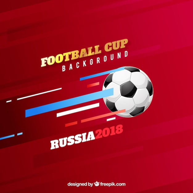 Football cup background with ball