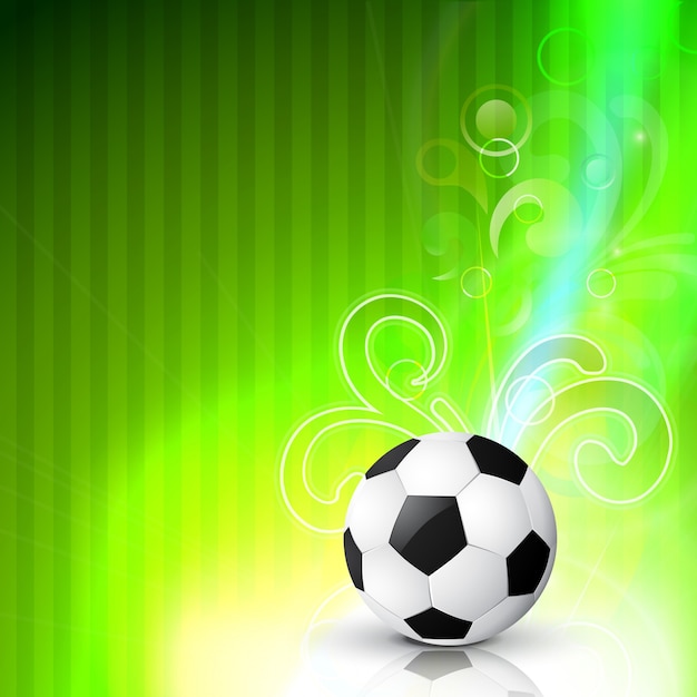 Football design on green background