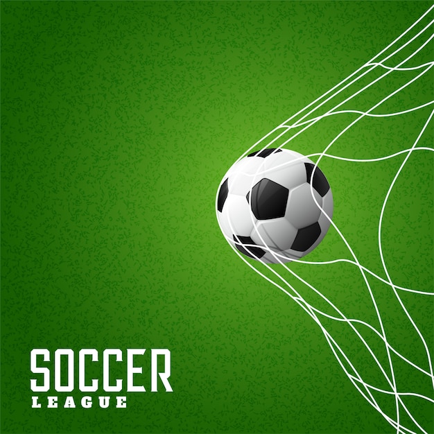 Premium Vector Football Hitting Goal Net Background