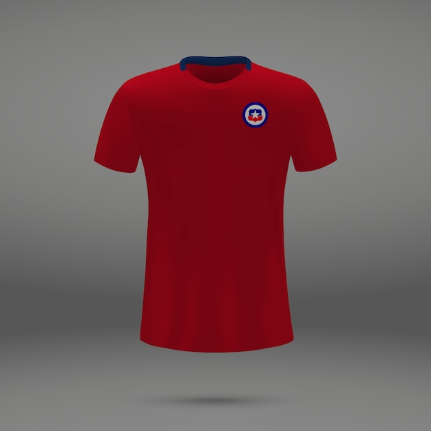 Premium Vector Football Kit Of Chile Tshirt Template For Soccer Jersey