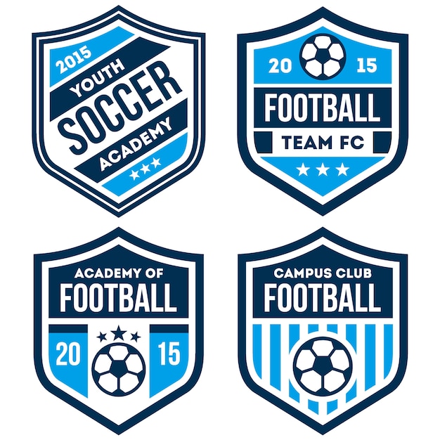 Download Free Football Logo And Badge Set Isolated In White Background Premium Use our free logo maker to create a logo and build your brand. Put your logo on business cards, promotional products, or your website for brand visibility.