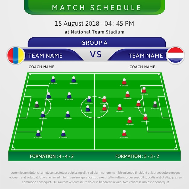 Soccer Team Schedule Template from image.freepik.com