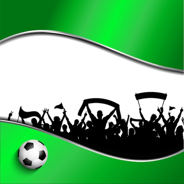 Football or soccer crowd background