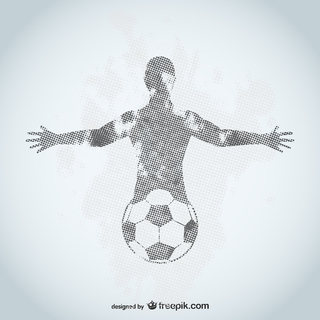 Download Football player grunge design | Free Vector