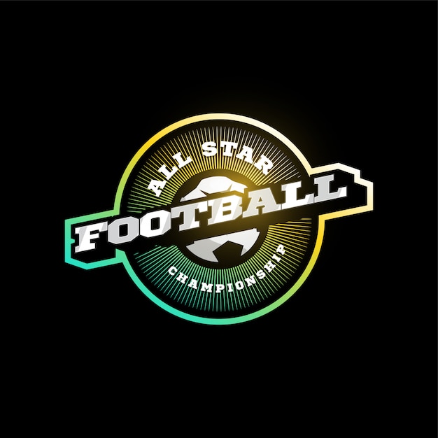 Download Free Football Or Soccer Modern Professional Sport Typography In Retro Style Design Emblem Badge And Sporty Template Logo Design Premium Vector Use our free logo maker to create a logo and build your brand. Put your logo on business cards, promotional products, or your website for brand visibility.