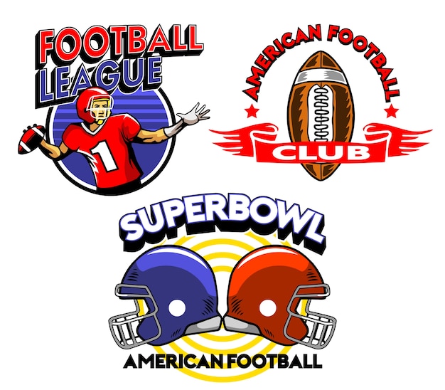 Premium Vector | Football super bowl league badge