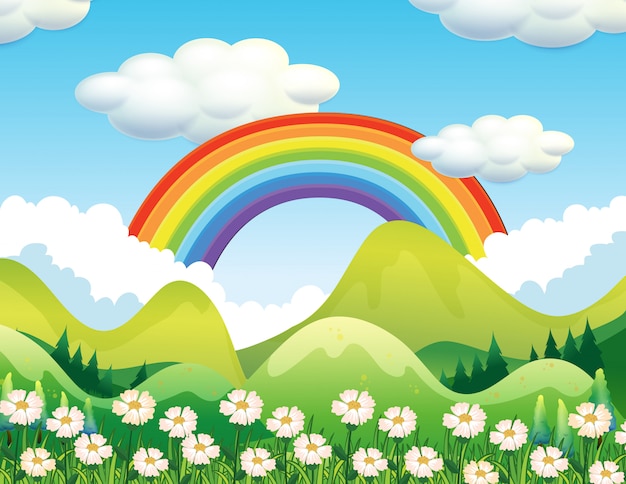 30+ Trends Ideas Rainbow Scenery Drawing For Kids | Invisible Blogger