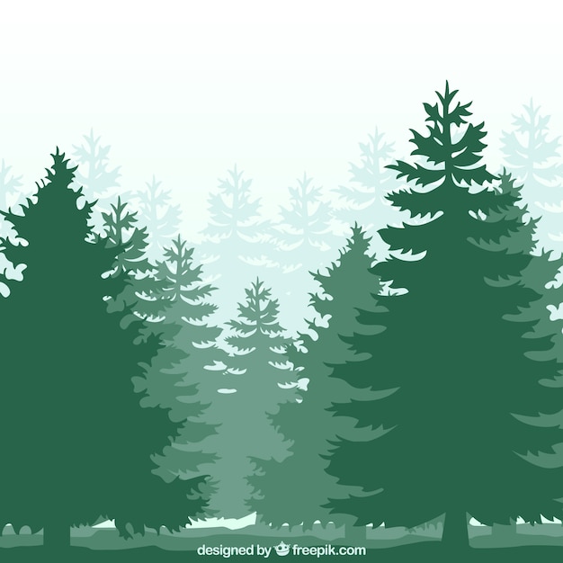 Forest silhouette | Free Vector