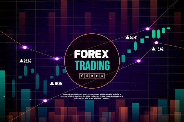 Premium Vector | Forex trading background