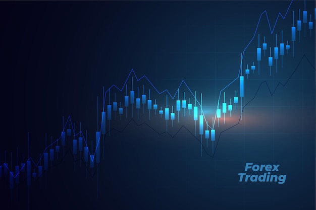 Free Vector Forex Trading With Candle Stick Chart