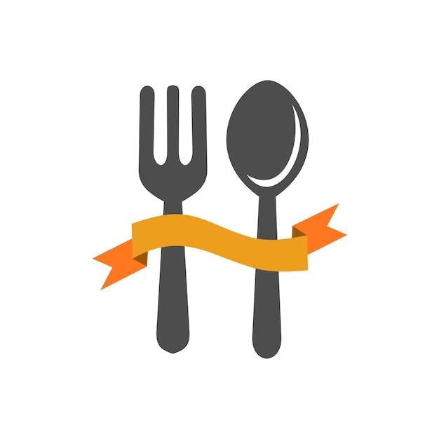 Premium Vector Fork and spoon template logo