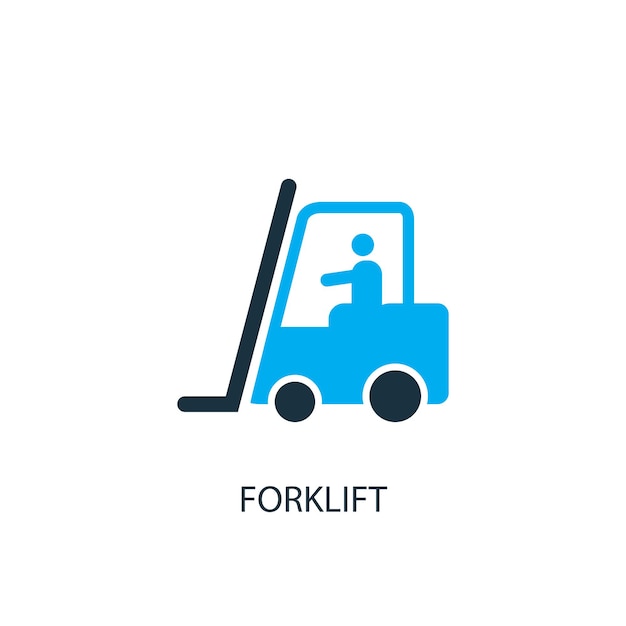 Premium Vector | Forklift icon. logo element illustration. forklift ...