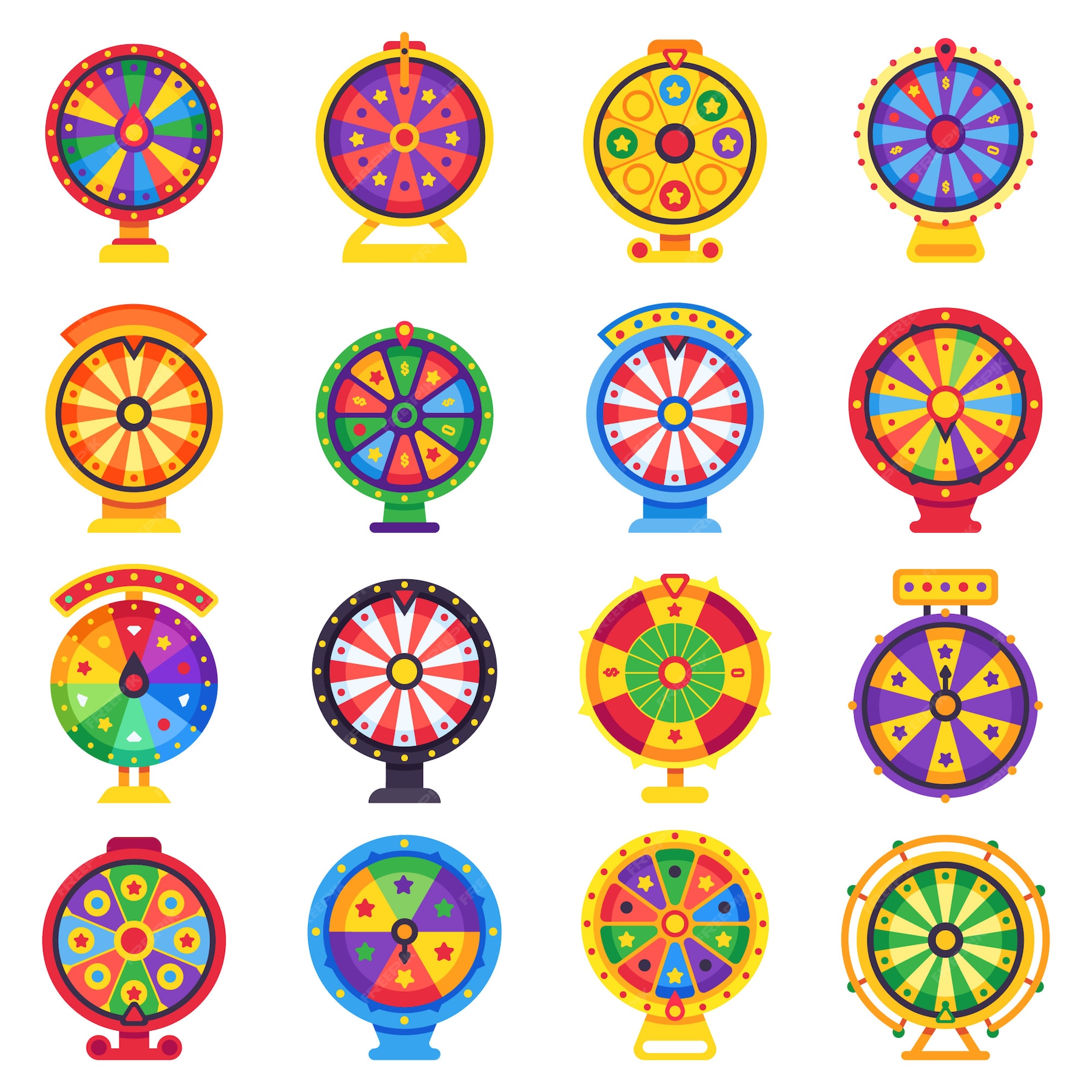 Premium Vector | Fortune wheel