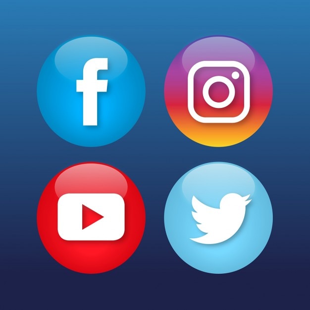 social media icons vector