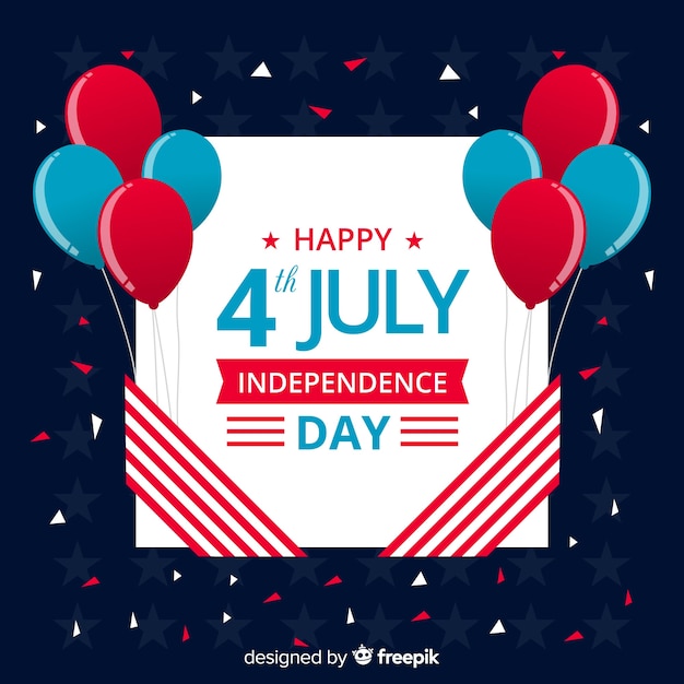 Free Vector | Fourth of july background