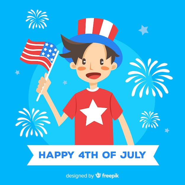 Fourth of july background | Free Vector