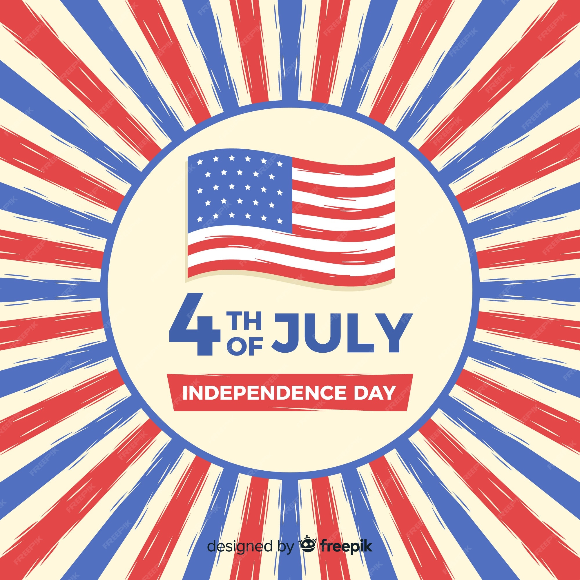 Free Vector | Fourth of july